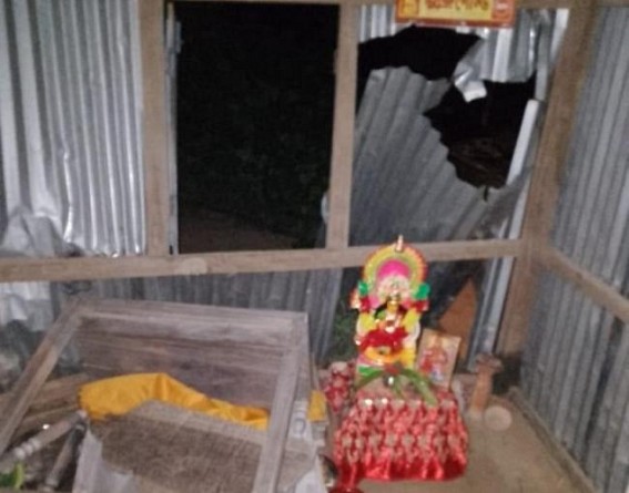 BJP’s Sushashan: Vandalism at leftist supporter’s house in Gangachara, Udaipur